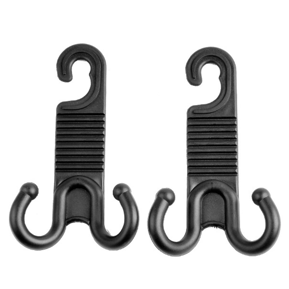 2Pcs Groceries Storage Headrest Hanger Plastic Car Back Seat Bag Holder Double Hooks 2Pcs Groceries Storage Headrest Hanger Plastic Car Back Seat Bag Holder Double Hooks